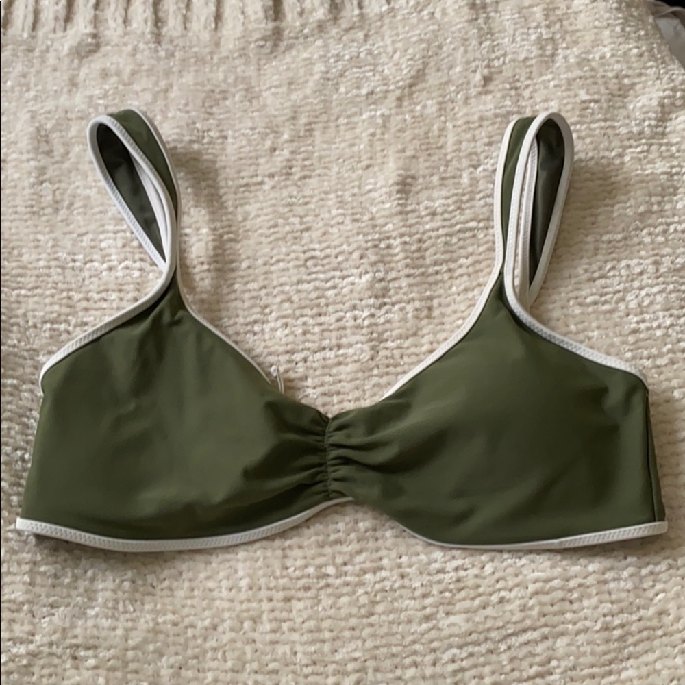 Green bikini top